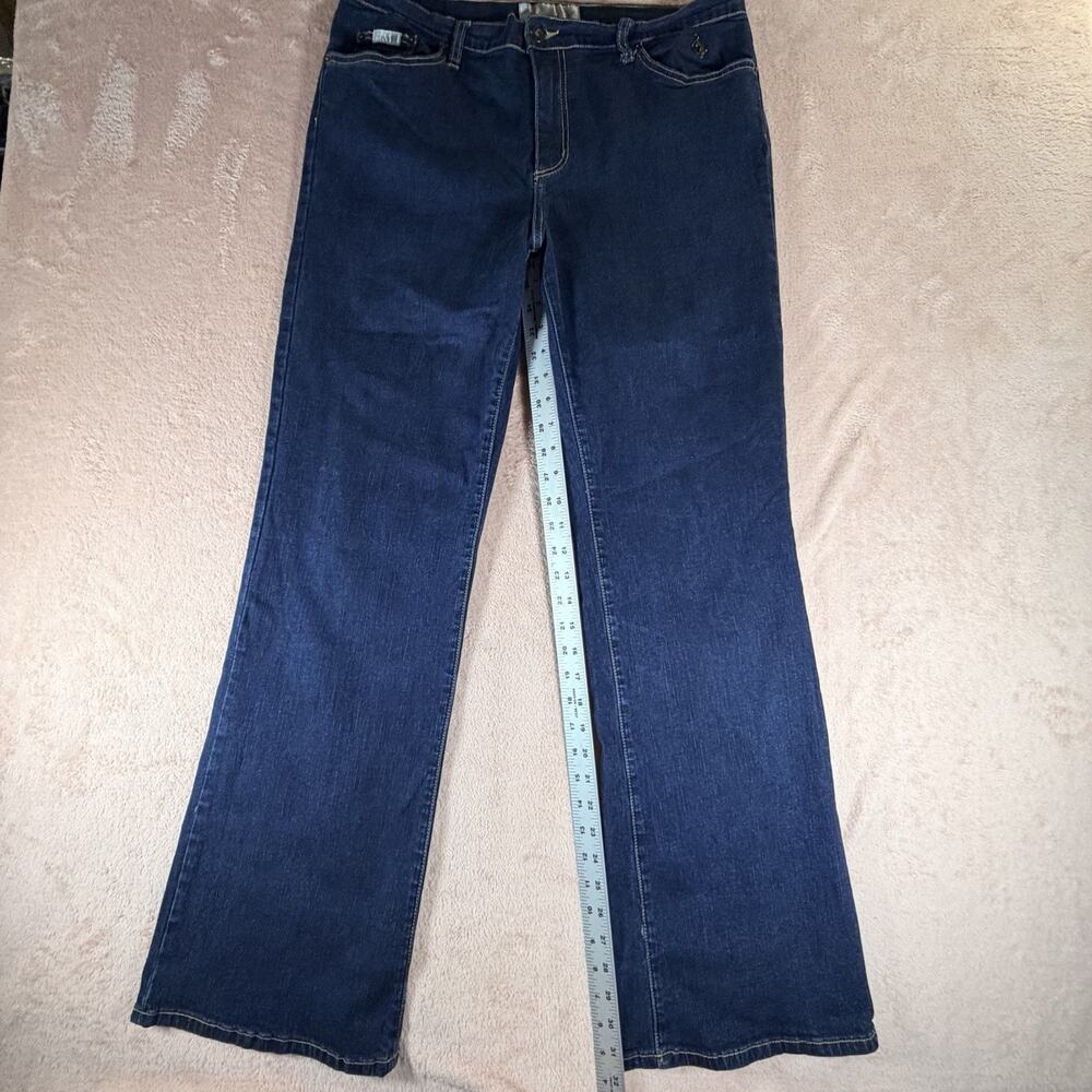 Baby Phat Authentic Jeans Womens 18 Denim Casual Pockets Cat Metal Logo - Picture 2 of 11